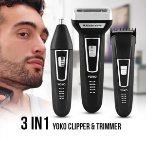 Yoko 3 in 1 YK-6558 Dry For Men - Clipper & Trimmer