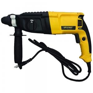Upspirit 26mm SDS-plus 8.5 Amp Heavy Duty Rotary Hammer Drill,3 Function and Adjustable Soft Grip Handle,Include 3 Drill Bits,Point and Flat Chisel with Case