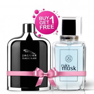 Ruky Perfumes Buy 1 Get 1 Eid Offer, Buy Jaguar Black and Get Ruky Musk