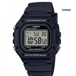Casio W-218H-1AVDF Digital Watch For Unisex, Black