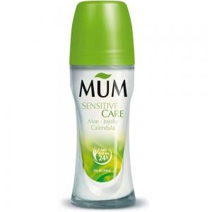 Mum Deodorant Roll-on Sensitive Aloe Vera For Unisex, 50 ml