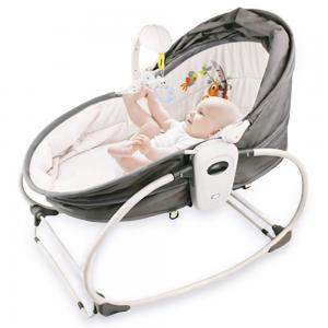 Teknum TK_5in1RK_GY 5In1 Cozy Rocker Bassinet with Awning and Mosquito Net Grey