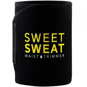 Sweet Sweat Waist Trimmer Belt Black Yellow