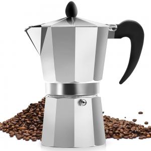 Dessini Aluminum Espresso Percolator Coffee Stove Top Maker 2 Cups Silver
