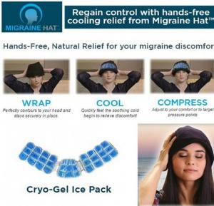 T&F Migraine Hat With Hands Free 