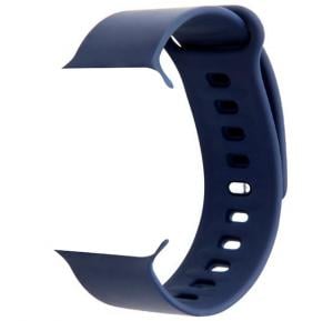 Promate Premium Adjustable Silicone Apple Watch Strap 38mm/40mm, RARITY-38ML, Blue