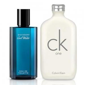 Davidoff Cool Water (M) EDT, 75 ml And CK One Edt Perfume for Unisex 100ml