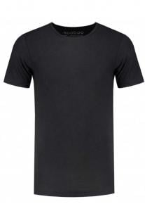 Nooboo NB_MT_BKXL Luxe Bamboo Dad Black T-Shirt, Size XL