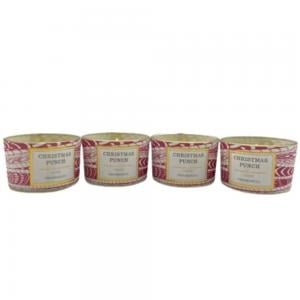BYFT 110101004955 Home Fragrances Candles Perfect for Relaxation 100g Christmas Punch Pack of 4
