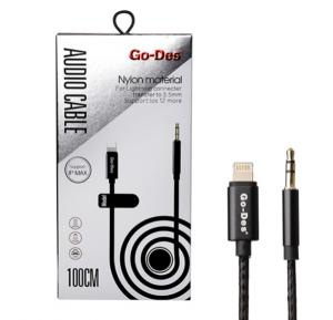 Apple Iphone Lightning Male Headphone Jack Adapter 1m Aux Audio Cable For Car Earphone Cord Cable -Ct015