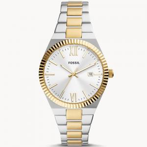 Fossil ES5259 Scarlette Three Hand Date Two Tone Stainless Steel Watch