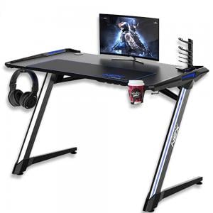 DXRacer TG-GDN001-NS-1 NEX Gaming Desk, Black and Blue