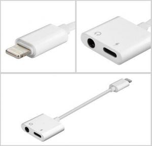 Lightning Adapter With 2 in 1 Charger and Lightning to 3.5 mm Headphone jack Adapter Splitter for all Apple Devices