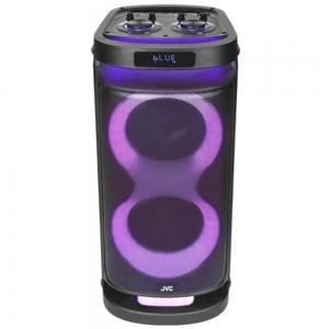 JVC Portable Bluetooth Party Speaker With Wireless Mic and Remote Control XS-N5222PB Black