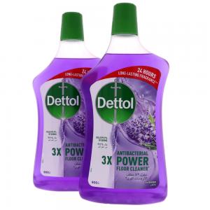 Dettol 2 Pack Antibacterial Power Floor Cleaner Lavender 900ml