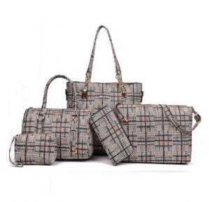 5 Pcs Women Hand Bag Set WB19-10 - Khaki