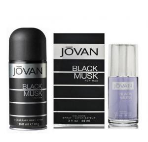 Jovan Black Musk Men 88ml Perfume +Deo 150ml 
