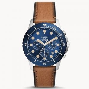 Fossil Chronograph Tan Eco Leather FB01 Watch