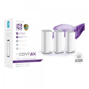 D Link Dual Band Whole Home Mesh Wifi 6 System AX1800 3-PACK, COVR-X1873/MNA