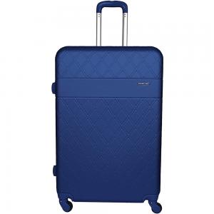 TravelWay Admiral Blue 32 Inches Lightweight Checked Suitcase 40kg Spinner Travel Luggage Trolley