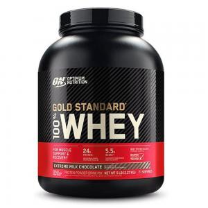 Optimum Nutrition Gold Standard 100% Whey Protein Powder 5 lbs, Extreme Milk Chocolate