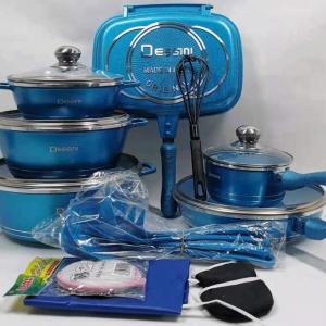 Dessini Cookware Set 23 Pieces Blue