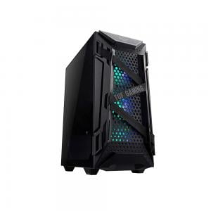 Asus Tuf Gaming Case 158 Blk Gt301 Mid Tower Compact Case for Atx Motherboards with Honeycomb Front Panel 120mm Aura Addressable Rbg Fans Headphone Hanger and 360mm Radiator Support  Black