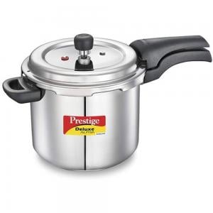 Prestige MPD20250 Stainless Steel Deluxe Alpha Pressure Cooker 4L Silver and Black