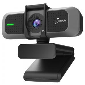 J5 Create JVU430 USB 4K Ultra HD Webcam with 360Â° Rotation Black