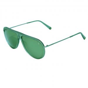 Bogner 67203 4675 Shield Silver And Green Sunglasses