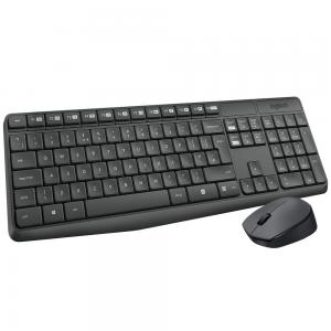 Logitech MK235 Wireless Keyboard and Mouse Combo, Grey