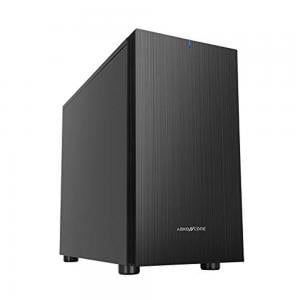 Abkoncore CASE 170 S300M Silent Edition M Atx Mini Tower Desktop Computer Case With Sound Dampening Panels USB Ports And 140mm And 120mm Cooling Fans Pre Installed Black