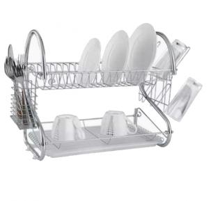 Two Tier Dish Drying Rack, Stainless Steel