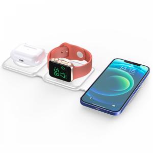 Wiwu M6 Power Air 15W 3 In 1 Wireless Charger White