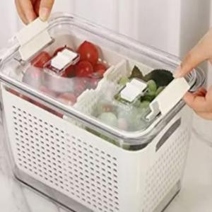 Compartment Refrigerator Drain Basket Assorted