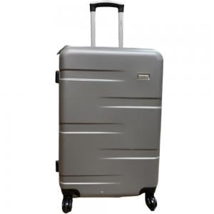 Traveller TR-1017 ABS With Pu Lining 4 Wheel Trolley 24 Inch Gray