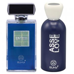 2 In 1 Perfume Bundle Offer Ruky Asse Love Blue edition perfume 100ML, Ruky Dutch Blue Edition Perfume 80 ml