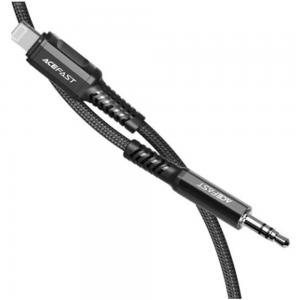 Acefast C1-06 BK Lightning to 3.5mm Aluminum Alloy Audio Cable Black
