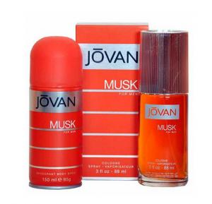 Jovan Musk Cologne 88ml Men Spray+Deo 150ml   