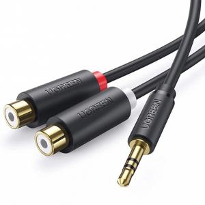 3.5mm Male To 2 RCA Female Cable
