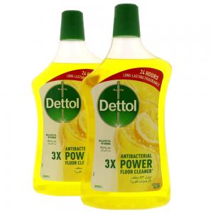Dettol 2 Pack Antibacterial Floor Cleaner Lemon 900ml