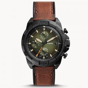 Fossil ES5258 Bronson Chronograph Luggage Eco Leather Watch