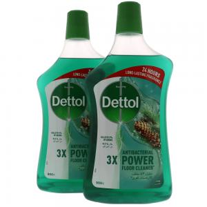 Dettol 2 Pack Antibacterial Floor Cleaner Pine 900ml