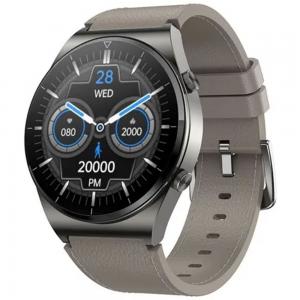 G-Tab GT3 Smart Watch With Leather Strap Grey