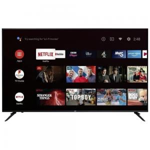 JVC 55 Inch QLED 4K UHD Smart TV Android With Google Assistant, Google Play, Netflix, YouTube & WiFi Black Color Model - LT55NQ6115