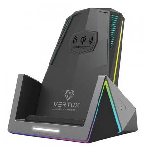 Vertux Vertucharge 15W High Speed Wireless Charging Station With 18W USB-C PD & QC3.0