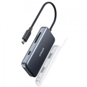 Anker AN.A83320A1.GY Powerhub Premium 5-in-1 USB C Hub. Grey