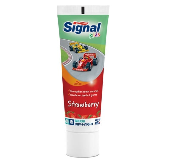 Signal Kids Strawberry Cars Toothpaste 75ml,HC1603