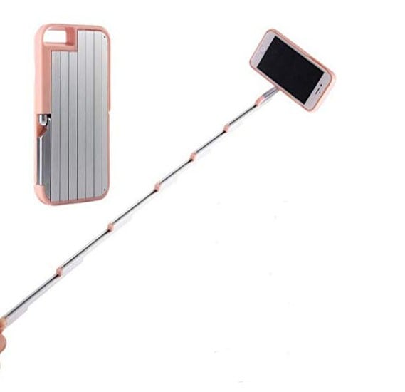 Foldable PC Aluminum Selfie Sticks Phone Case for iphone 6 6S 4.7inch Self-stick