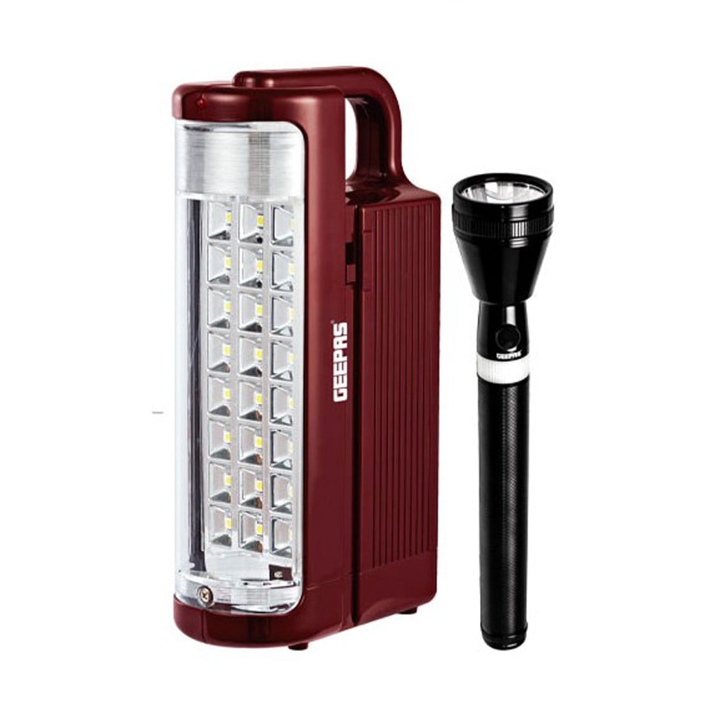 Geepas Gefl51029 3sc Rech Led Flashlight+Led Lantern